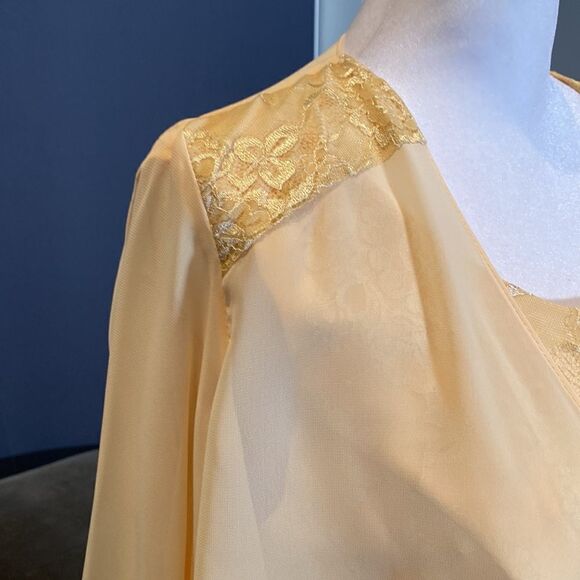 Women’s Tea Length Chiffon & Lace Dress with Matching Chiffon Jacket Size 12 - Picture 3 of 13